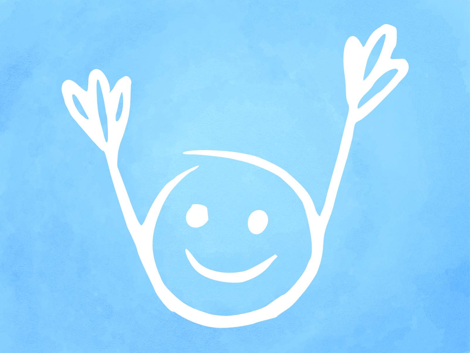 Wow smiley on an blue background Gift Card